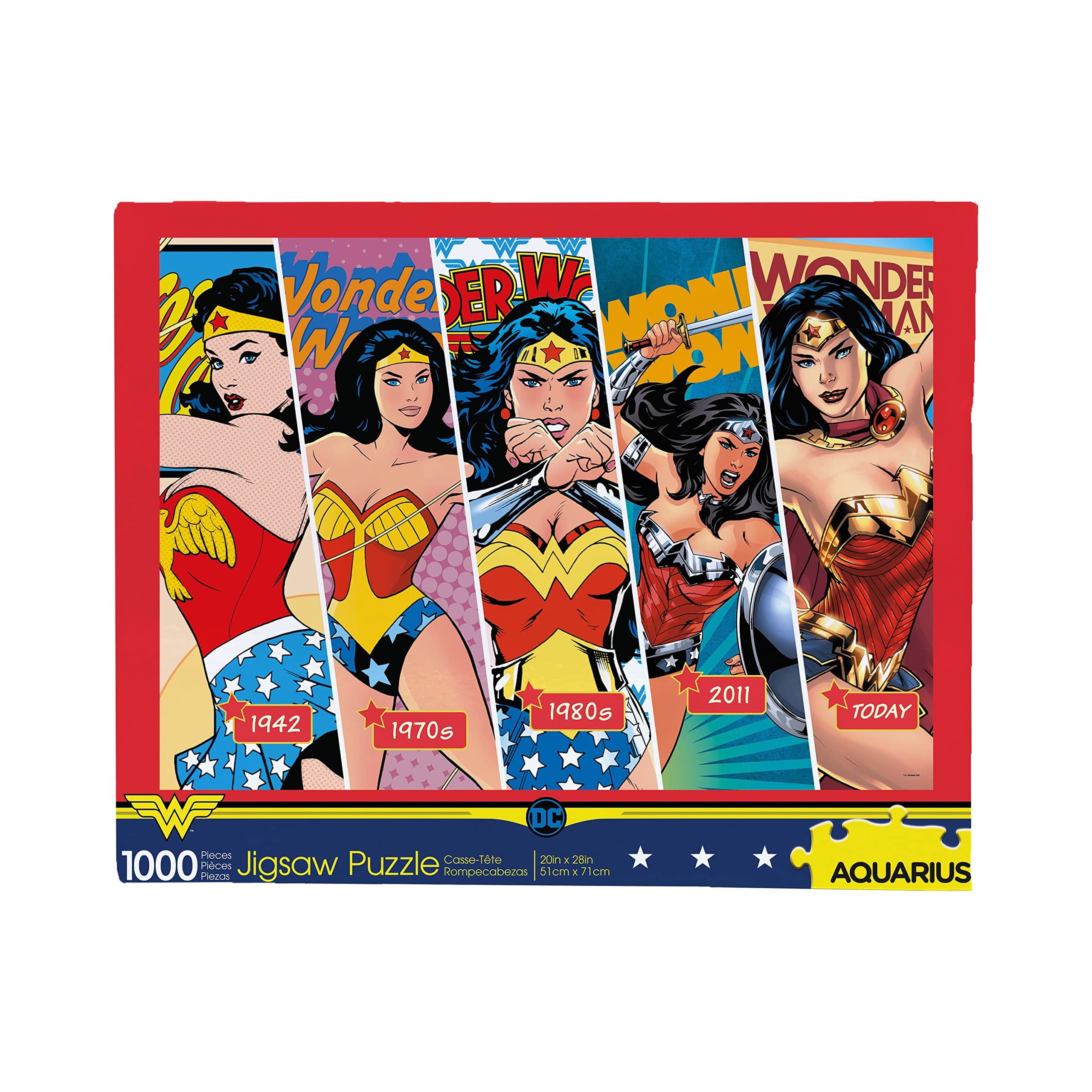 AQUARIUS DC Comics Puzzle - 1000 Teile Retro Cast Mit Superhelden