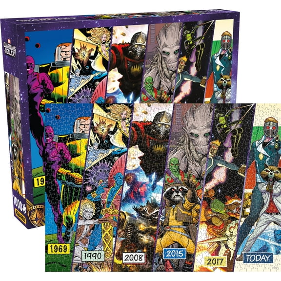 AQUARIUS Guardians of the Galaxy Timeline Puzzle (1000 Piece Jigsaw Puzzle)