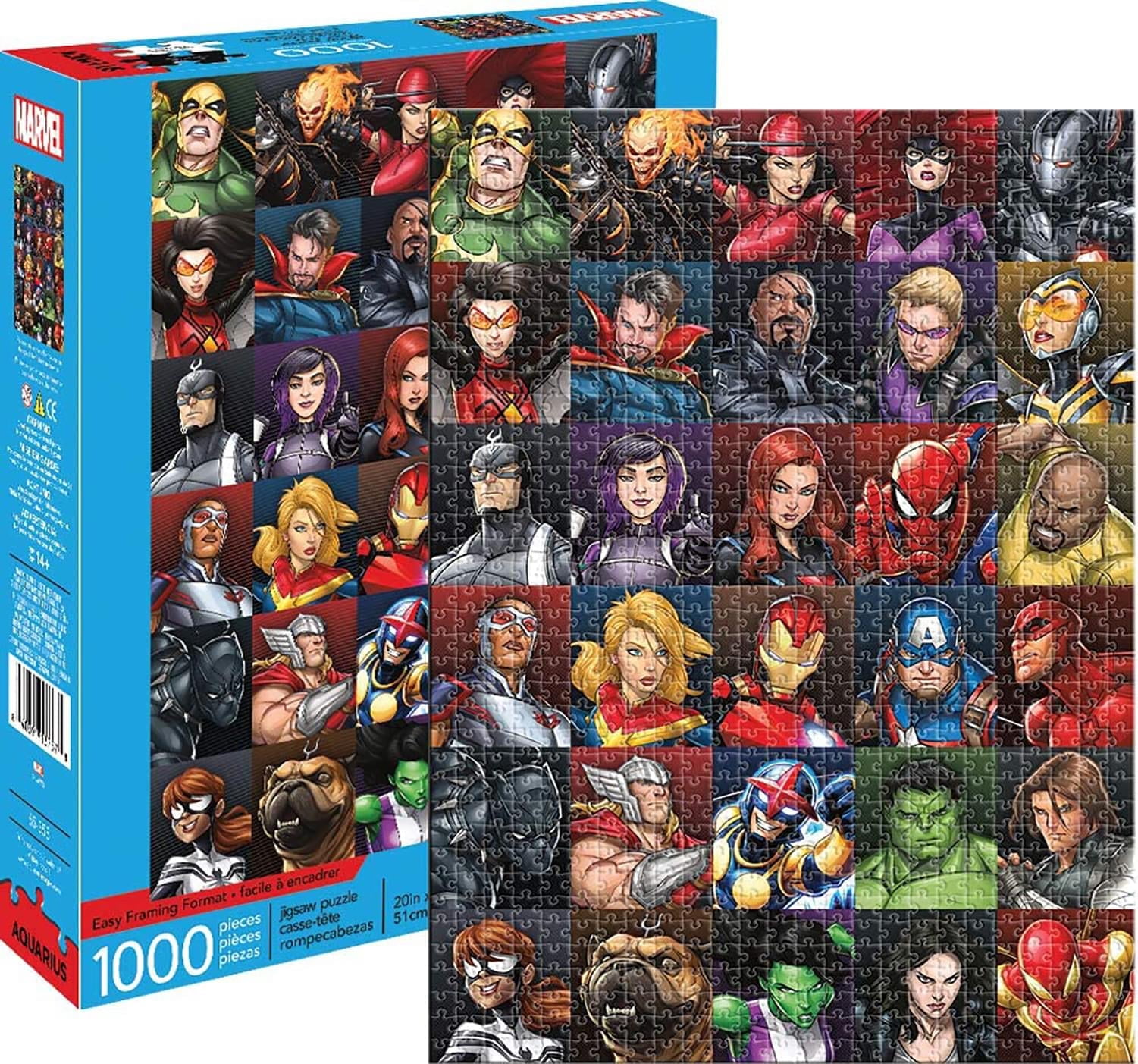 AQUARIUS Marvel Heroes Collage 1000-Piece Jigsaw Puzzle - Walmart.com