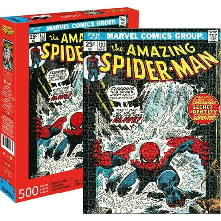 AQUARIUS Marvel Spider-Man Cover 500-Piece Jigsaw Puzzle