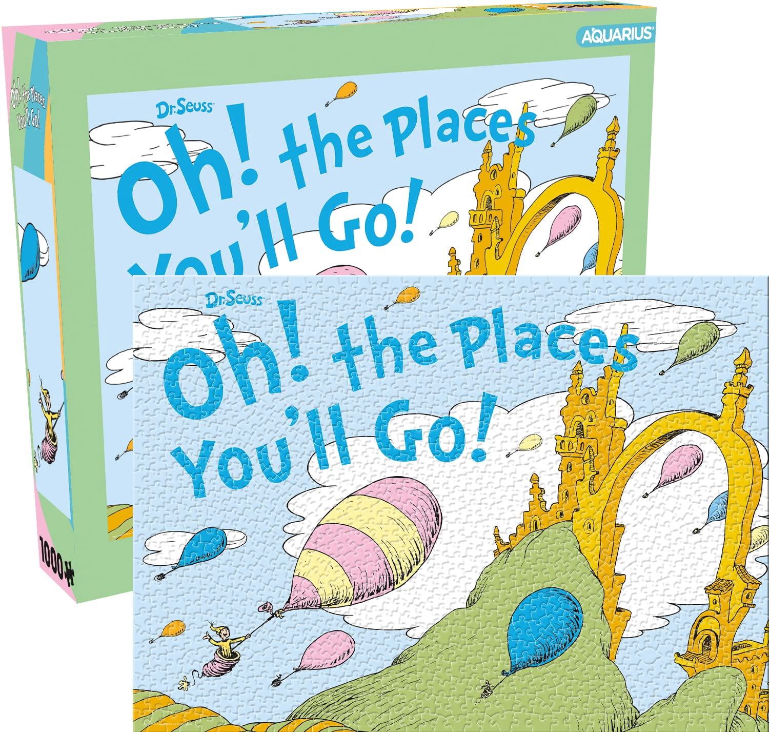 AQUARIUS Dr. Seuss Puzzle – 1000 Teile, 50,8 X 71,1 Cm, Offiziell Lizenziert
