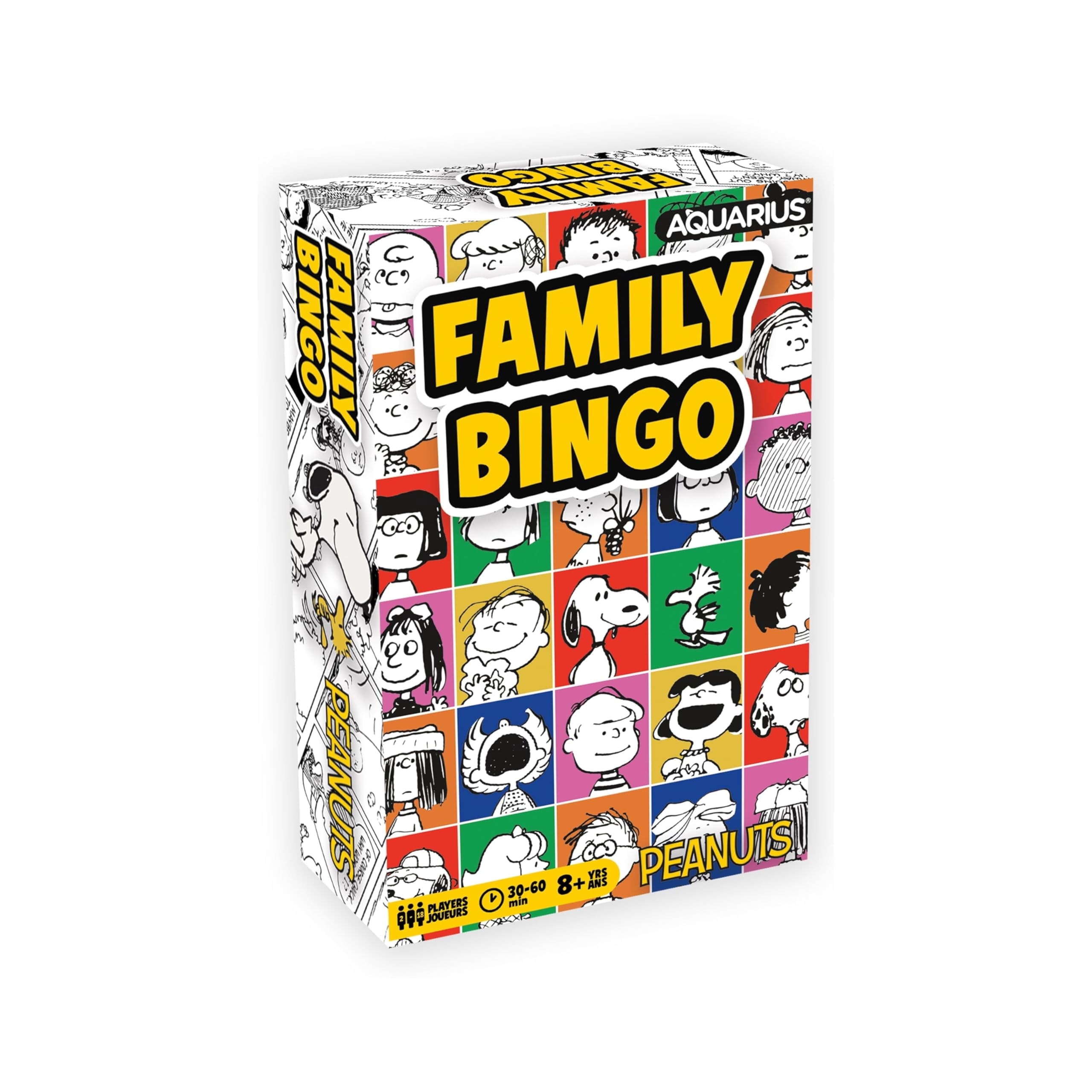 AQUARIUS Peanuts 75th Anniversary Family Bingo - Fun Family Party