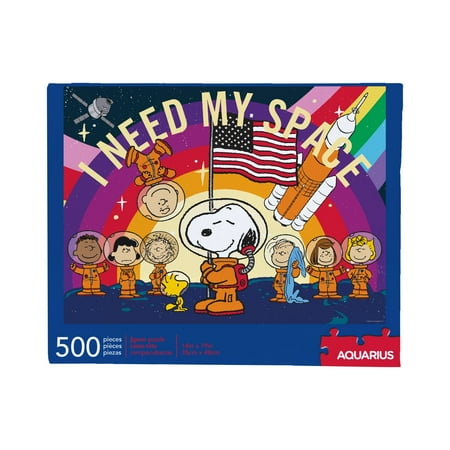 AQUARIUS Peanuts Snoopy in Space 500-Piece Jigsaw Puzzle