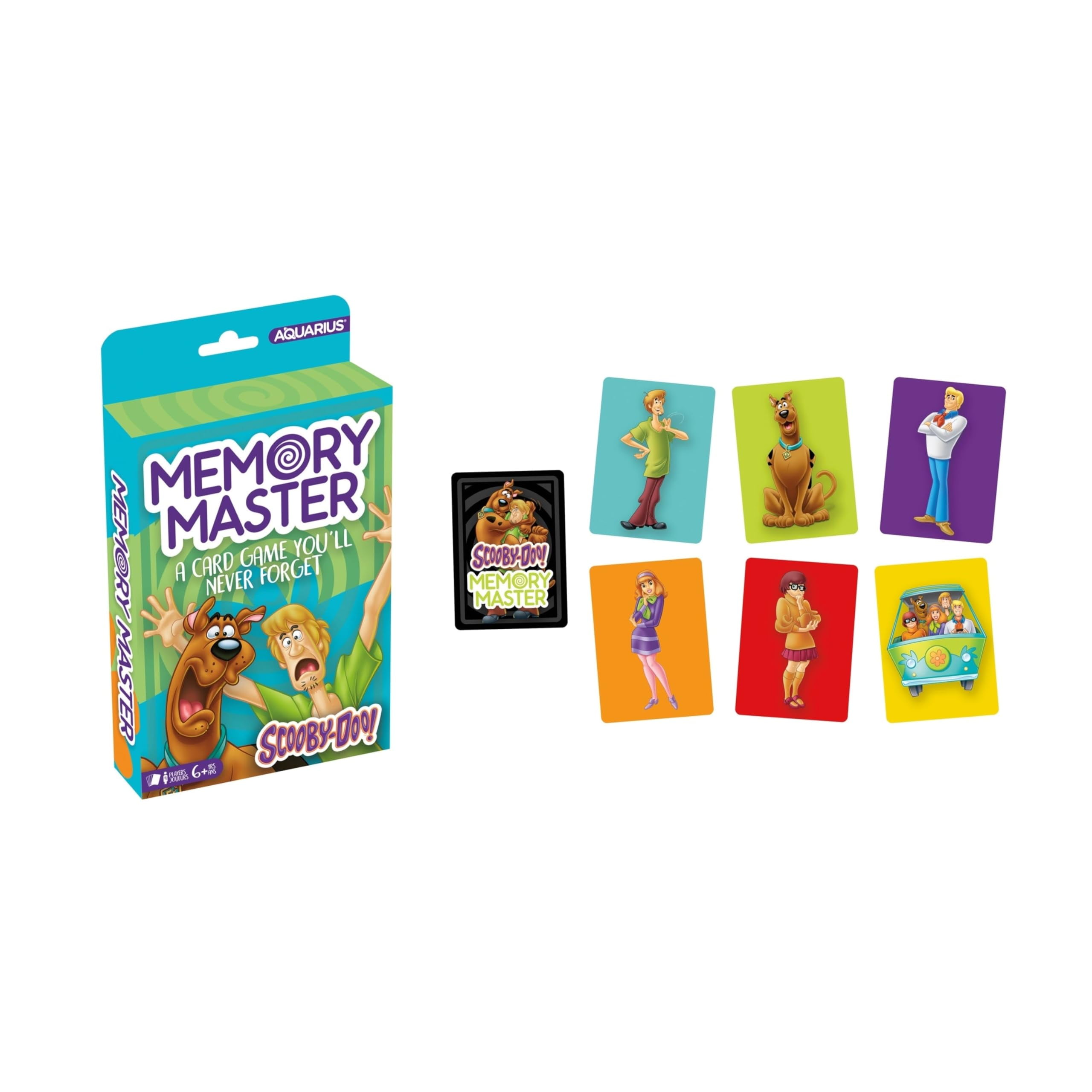 AQUARIUS Scooby Doo! Memory Master Card Game - Fun Family Party Game for Kids, Teens & Adults - Entertaining Game Night Gift - Officially Licensed Scooby Doo Merchandise