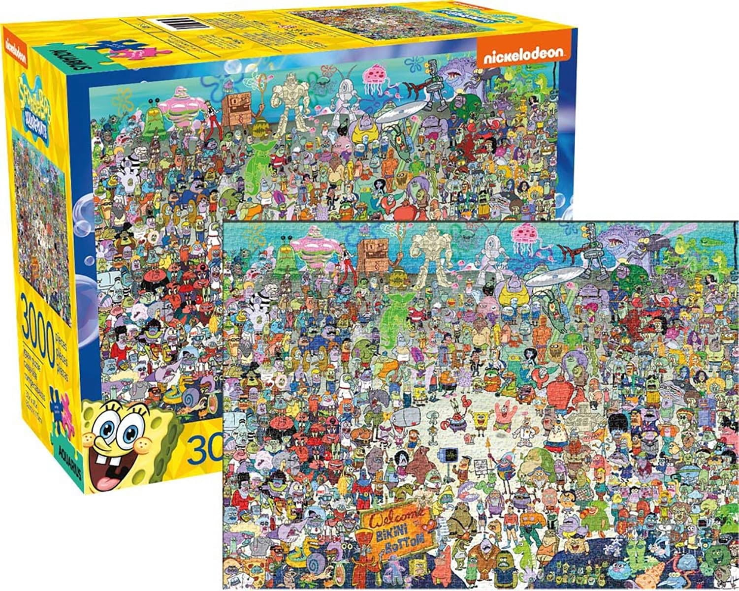AQUARIUS Spongebob Squarepants Cast 3000-Piece Jigsaw Puzzle