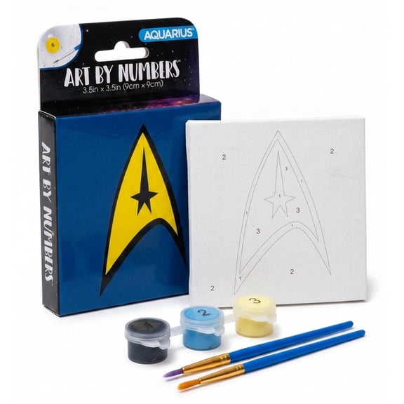 AQUARIUS Star Trek Micro Art By Numbers Kit (PDQ) (3.5" x 3.5")