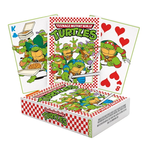 AQUARIUS Teenage Mutant Ninja Turtles Pizza Playing Cards TMNT Themed Deck of Cards for Your Favorite Card Games - Officially Licensed TMNT Merchandise & Collectibles