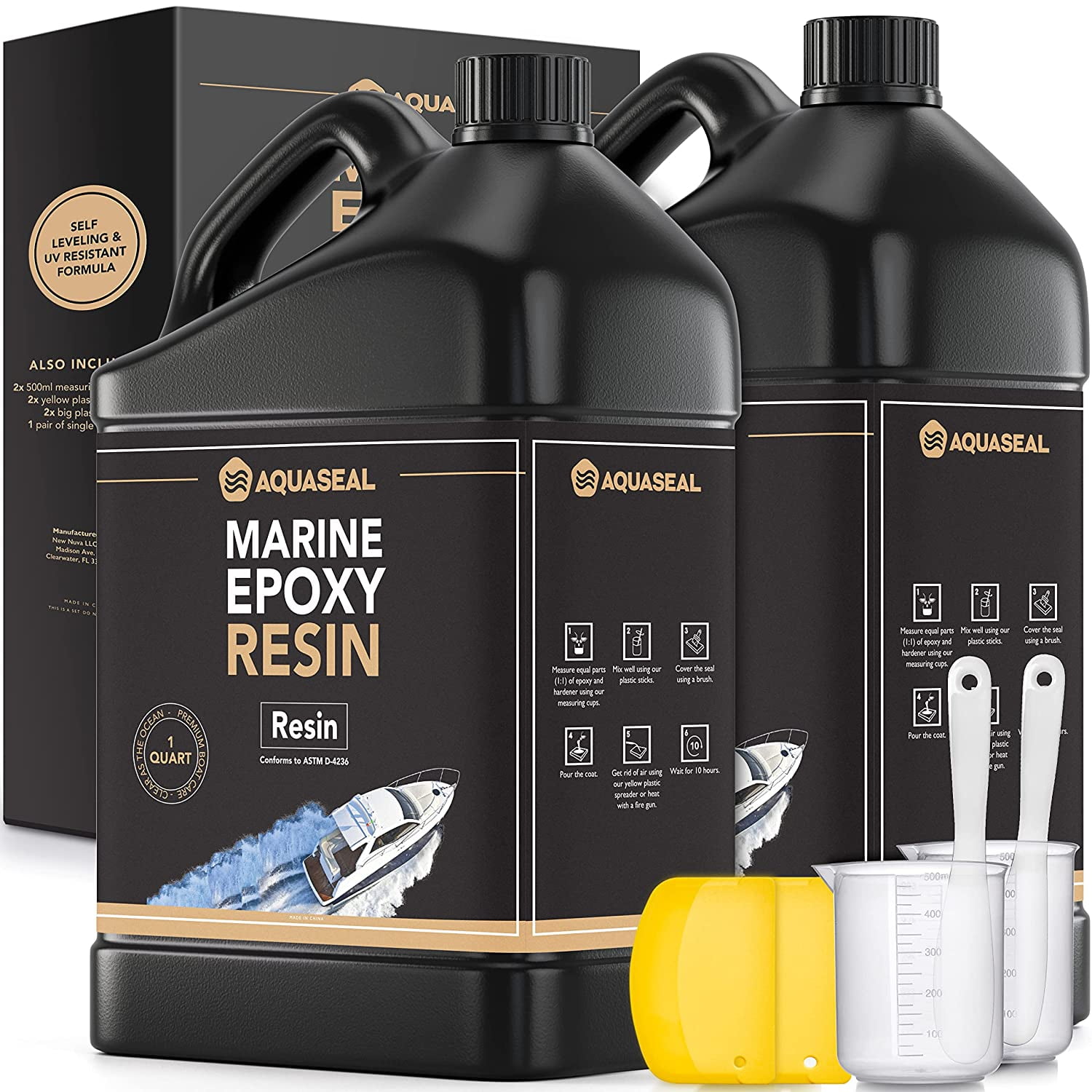 White Casting Resin - 1/2 Gallon Kit - Aeromarine Products Inc.