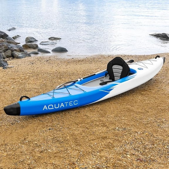 AQUATEC Inflatable Kayaks – Professional & Intermediate Options, Single or Tandem (Double) Seats - Complete with Seats, Paddles, & Accessories – Ideal for Adventure Enthusiasts