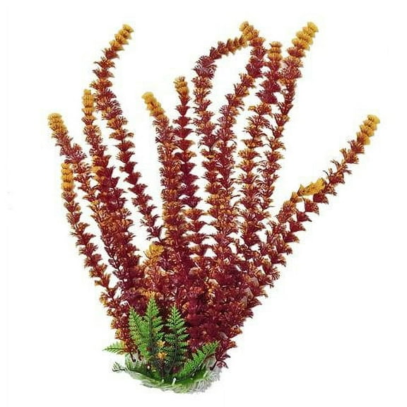 AQUATOP 16 Inch Fire Cabomba-like Aquarium Plant with Weighted Base PD-BH44