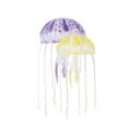 thumbnail image 1 of AQUATOP JF-02PY Purple and Yellow Floating Jellyfish Decor 2pk, 1 of 2