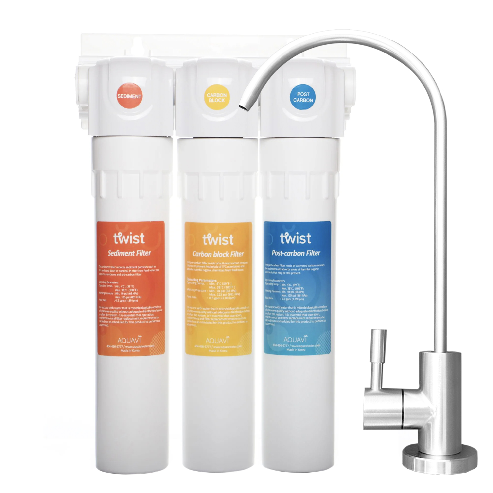 iSpring WCC31 3Stage Undercounter Water Filter System