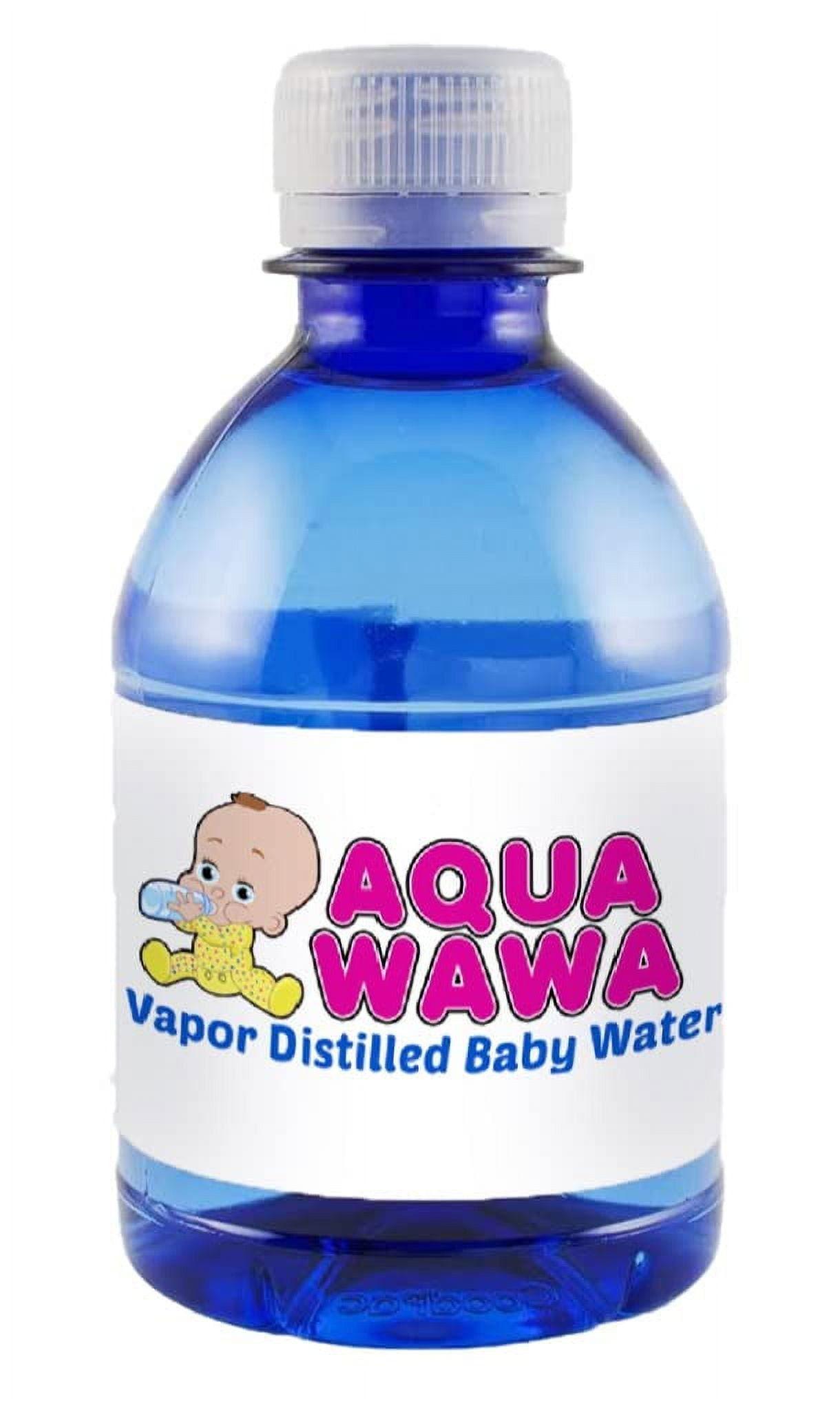 AQUAWAWA Nursery Water For Babies 24 Pack 8 oz Bottles Purified Vapor