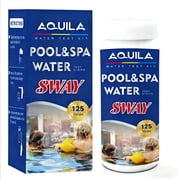 AQUILA Pool Spa Water Test Strips Kit 8 Way for pH Total Alkalinity Hardness Cyanuric Acid Total Chlorine Free Chlorine Bromine Salt 125 Count