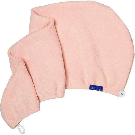 AQUIS Hair Wrap Hair-Drying Tool, Water-Wicking, Ultra-Absorbent Recycled Microfiber, Lotus