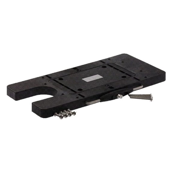 AQUOS Black Quick Release Bracket Quick Mounted Plate for Cayman Bow Mount Electric Trolling Motors on Bass Boat, Inflatable Boat, Pontoon Boat, Bass fishing, Lure fishing