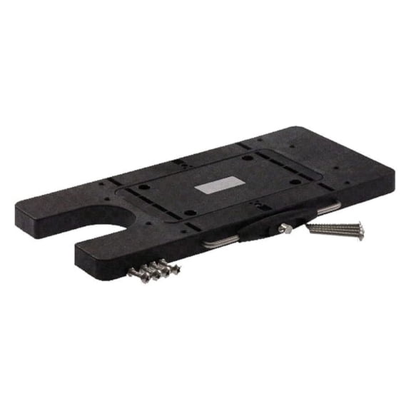 AQUOS Black Quick Release Bracket Quick Mounted Plate for Cayman Bow Mount Electric Trolling Motors on Bass Boat, Inflatable Boat, Pontoon Boat, Bass fishing, Lure fishing