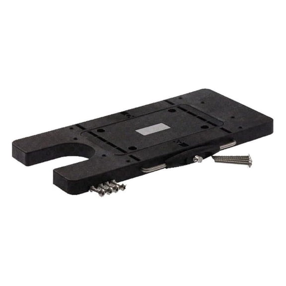AQUOS Black Quick Release Bracket Quick Mounted Plate for Cayman Bow Mount Electric Trolling Motors on Bass Boat, Inflatable Boat, Pontoon Boat, Bass fishing, Lure fishing