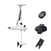 AQUOS HASWING White 12V55LBS 54inch Bow Mount Trolling Motor with 2.4G Remote Control, Wireless Foot Control, Quick Release Bracket for Inflatable Fishing Freshwater/Saltwater
