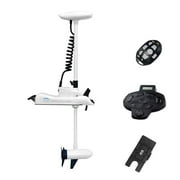 AQUOS Haswing CaymanB 12V 55LBS 48inch Bow Mount Trolling Motor with Wireless Remote Control, Wireless Foot Control, Quick Release Bracket