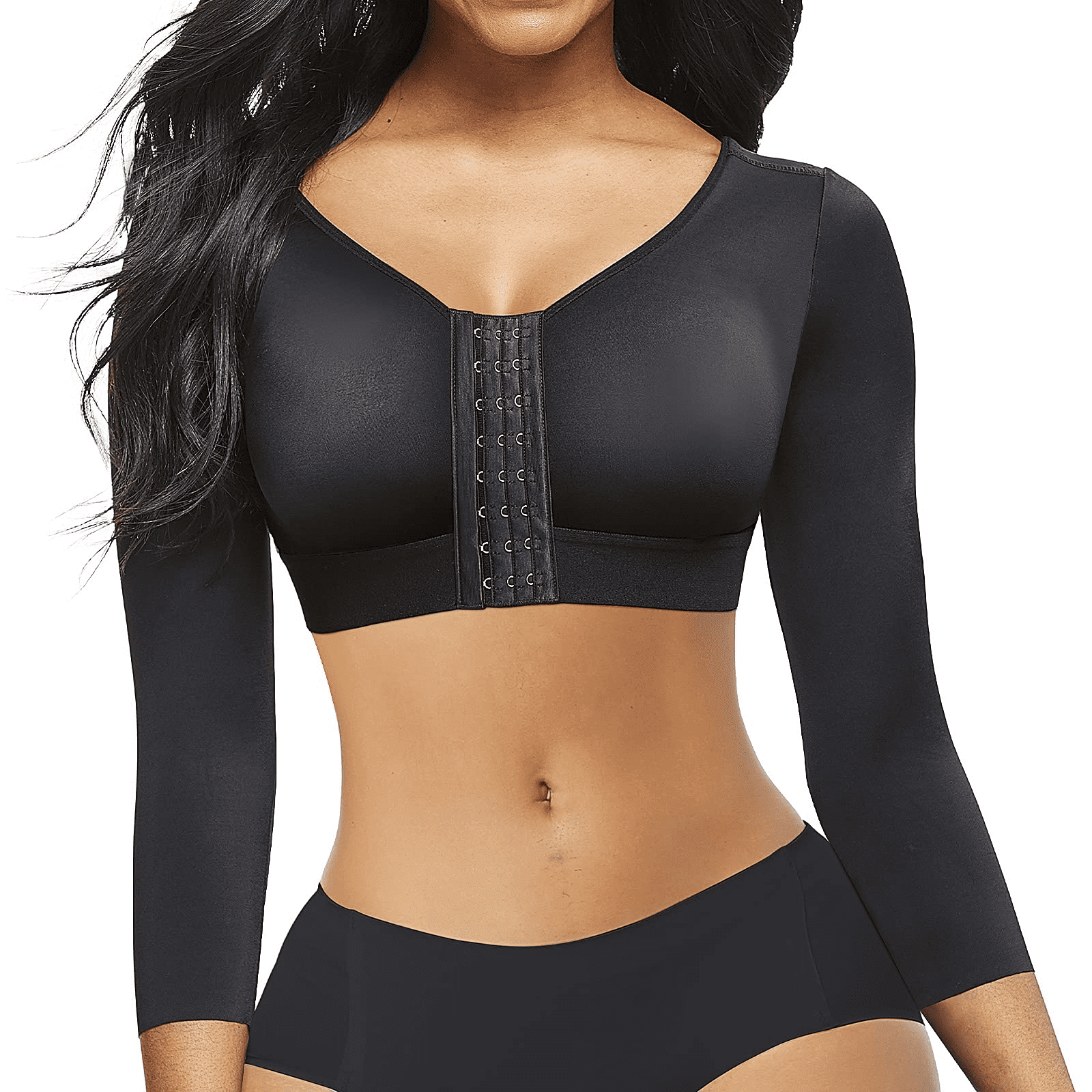 Front Closure Sports Bra for Breast Augmentation – Elias Recovery and Faja