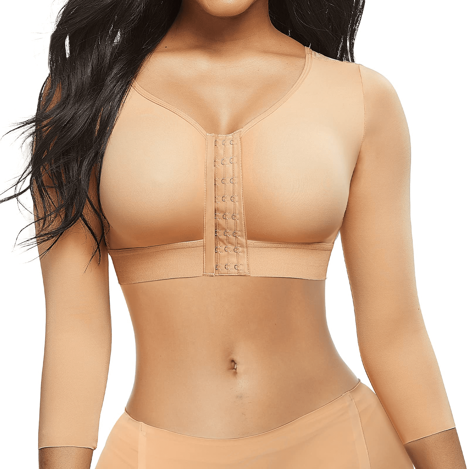 MICOHPKLE Women Post Surgery Bra Front Closure Compression Tank Top Posture  Corrector Shapewear with Breast Support Band : Buy Online at Best Price in