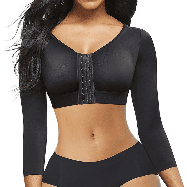 AQUTA Arm Shaper for Women Post Surgery Arm Lipo Compression Sleeves Slimming Arm Faja Front