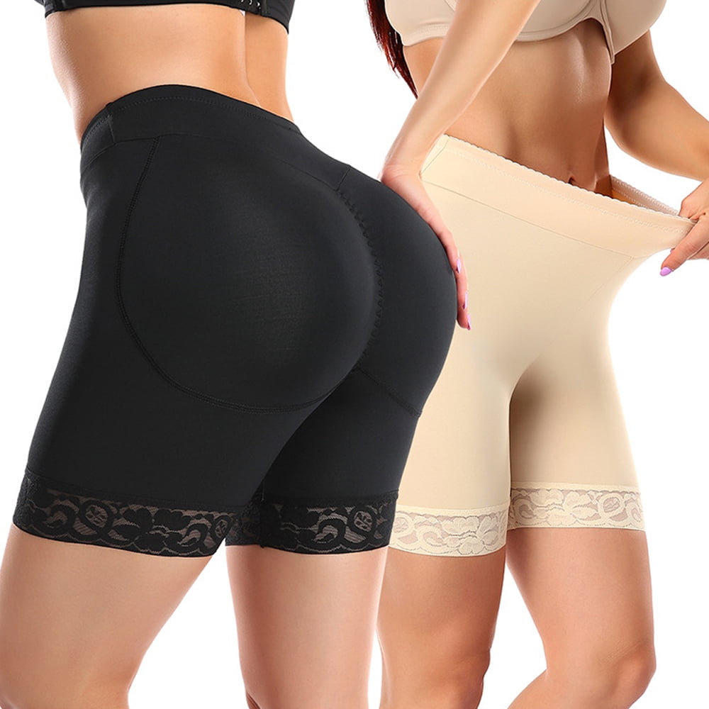 AQUTA Women Padded Underwear Butt Lifter Shorts Butt Enhancer Shapewear  Seamless Booty Pop Panties Lace Briefs 
