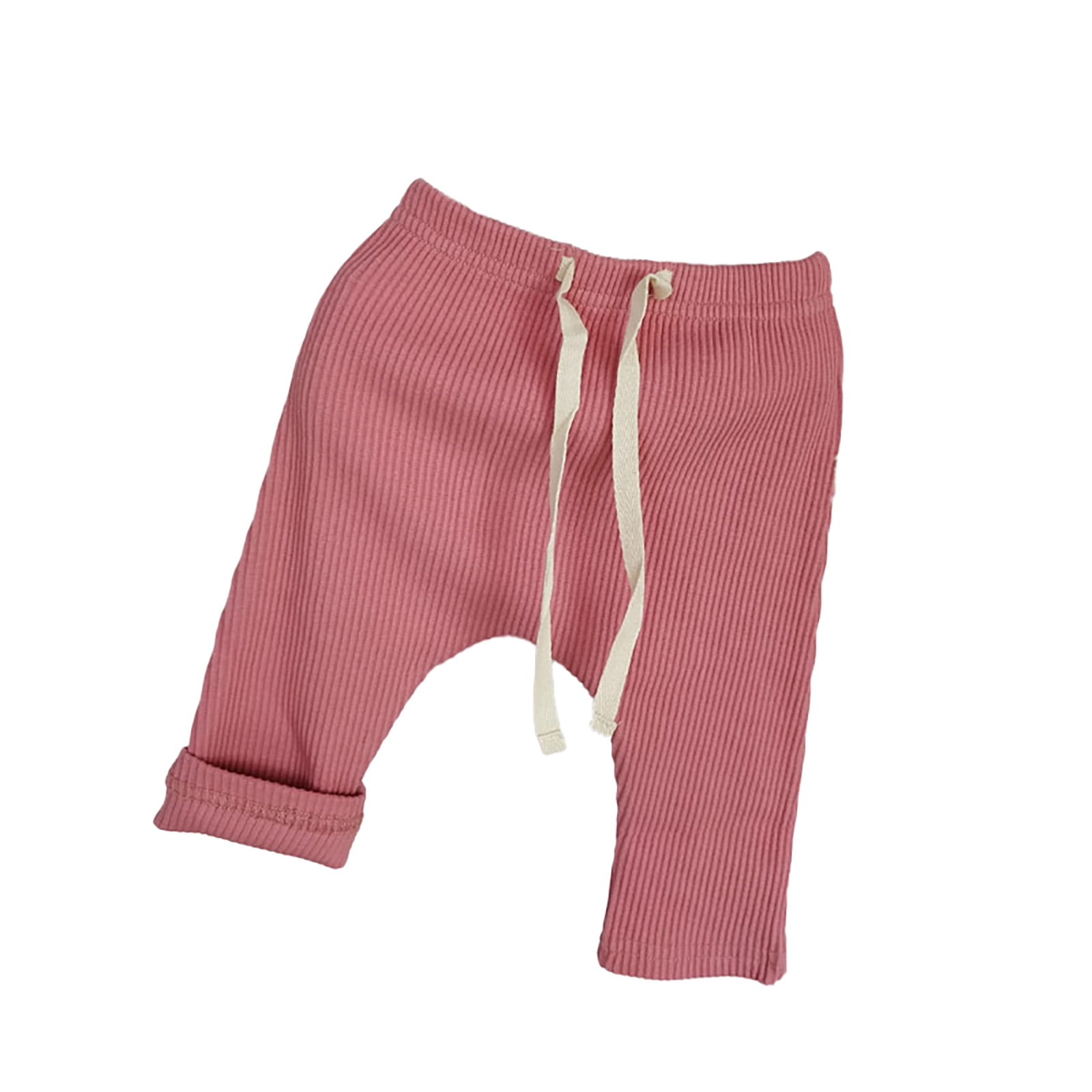 AQUTE Baby Girl Pants Knitted Leggings Joggers Harem Pants For Toddler