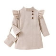 AQUTE Girl Dress Girls Sweater Dresses Long Sleeve Ribbed Knit Pullover