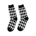 AQUTE Socks For Women Winter Leisure Casual Ringer Pattern English Sock