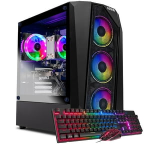 AQVIN AQ30 Series High-Performance Gaming PC - Intel Core i7 Processor - 32GB RAM DDR4 - 1TB SSD Storage - NVIDIA Graphics Card RTX 4060 8GB - Windows 10 Pro - Customize RGB Fan Lighting Effect