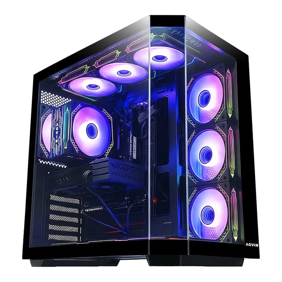 AQVIN Ignite Gaming PC ~ Intel Core i5 up to 4.3Ghz GeForce RTX 3050 6GB 16GB DDR4 RAM 1TB NVMe SSD WIFI Windows 11 Pro RGB Keyboard and Mouse