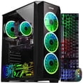 thumbnail image 1 of AQVIN ZForce Gaming PC Desktop Computer, Intel Hexa-Core i7 Processor, GeForce RTX 3070 8GB GDDR6 Graphics, 32GB DDR4 RAM, 1TB SSD, Windows 11 Pro, WIFI, RGB Keyboard Mouse - Black, 1 of 5