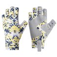 AQYK 1 Pair Fishing Gloves Super Soft High Elastic Wear Resistant UV