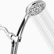 AQwzh High Pressure Handheld Shower Head – 9 Spray Modes with 60 Inch Hose (Chrome)