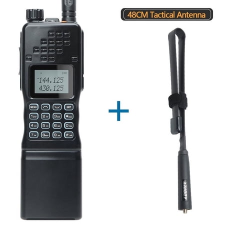 AR-152 10W Ham Radio Handheld Portable Tactical Professional Long Range Two Way Radio with 18.8inch Tactical Antenna and 12000mAh Battery Full Kits