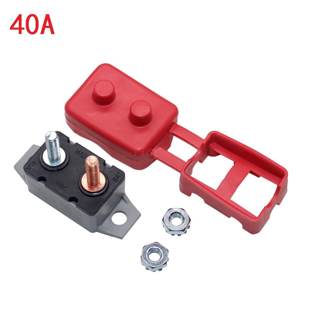 AR-40A Overload Circuit Breaker Protector Dual Battery Fuse Automatic Auto Reset