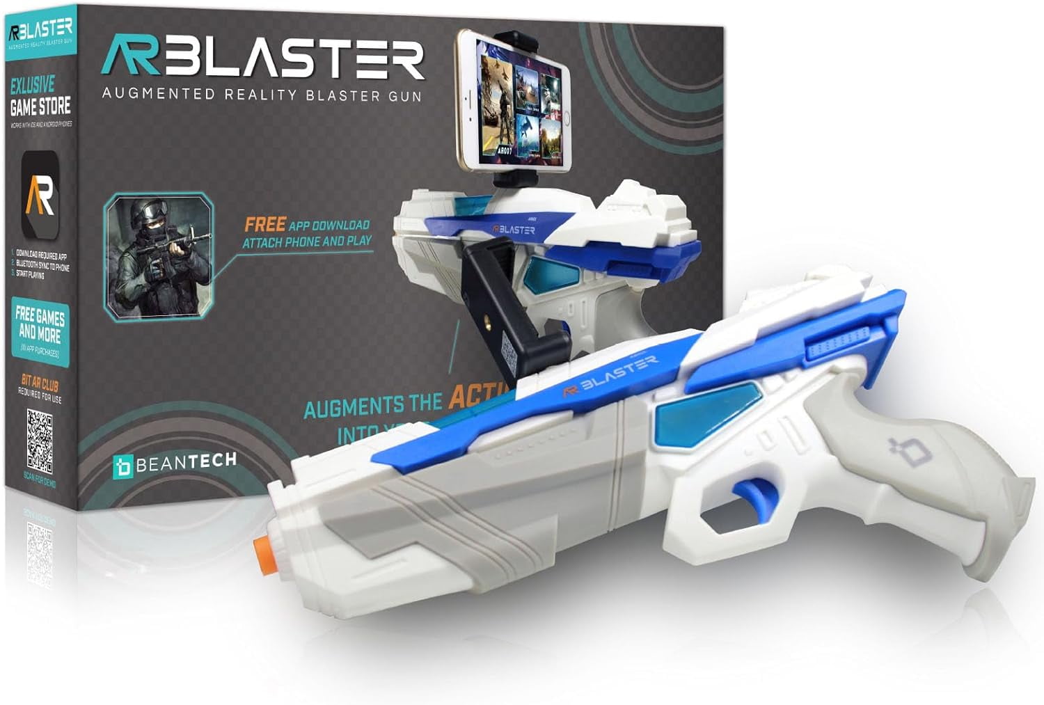 AR Blaster VR Shooter, 360° Augmented Reality Game
