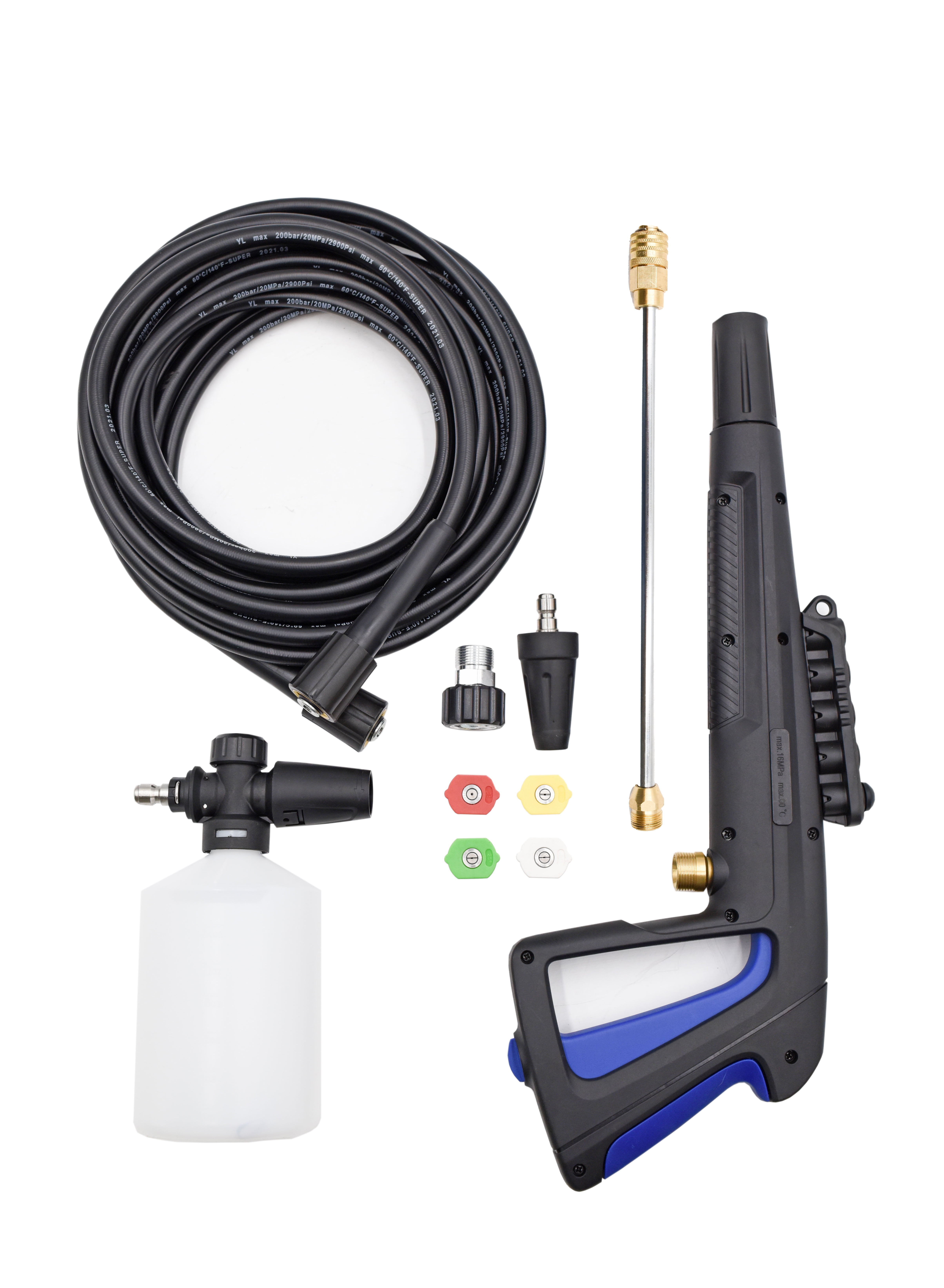 AR Blue Clean PW909300K, 300 Series Pressure Washer Trigger Gun Kit, Quick Connect Tips