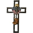 thumbnail image 1 of AR Country Store Fallen Soldier Wall Cross with Boots, Heart & Helmet, 1 of 2