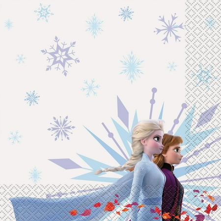 AR Interactive Multicolor Disney Frozen Paper Luncheon Napkins, 6.5in, 16ct