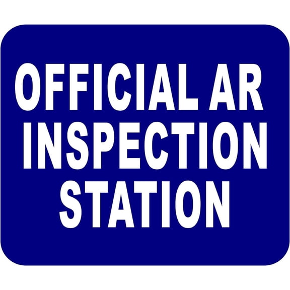 AR OFFICIAL INSPECTION STATION Aluminum Composite Sign, 8.5"x10"