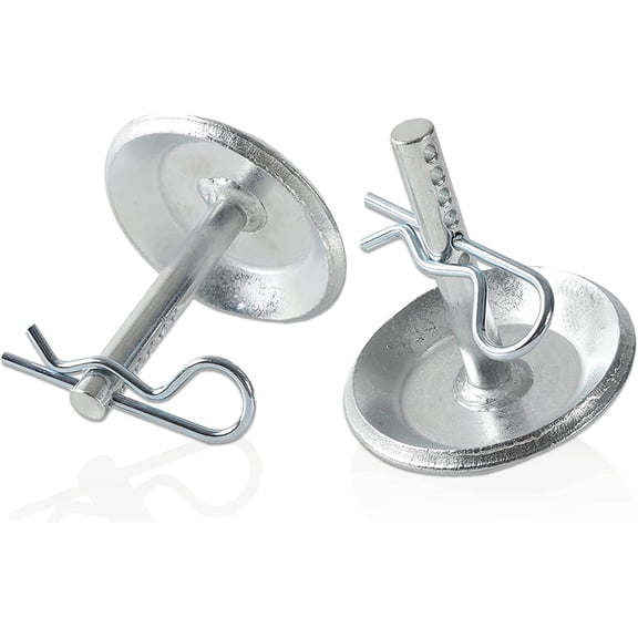 AR-PRO (2-Pack) Replacement Snow Plow Skid Shoes - Replaces Part ATV UTV Polaris K-Plow Nos 2205071 and 2208864 - Hardened Steel Snow Plow Non-Slip Base - with Quick-Release Cotter Pins