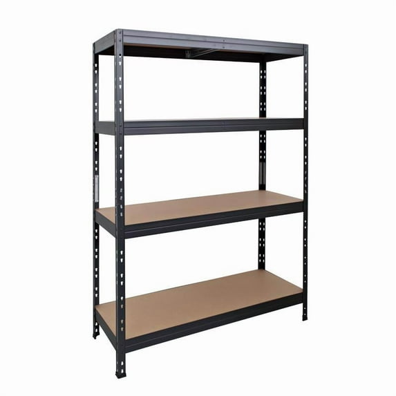 AR Shelving Dark Grey 71"H x 35.7"W x 18"D Metal Shelving Unit