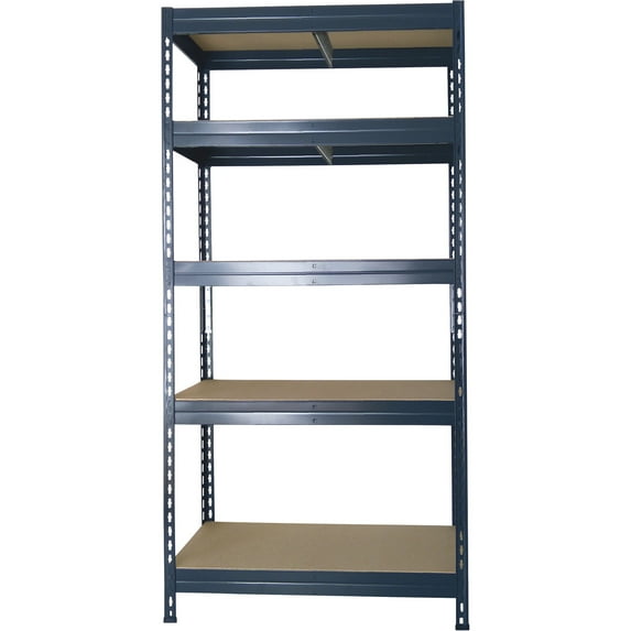 AR Shelving Fiberboard Deck Shelving, 36in.W x 18in.D x 71in.H, 4 Shelves, 1000-Lb. Capacity per Shelf, Model# RIVET 90/45
