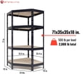 thumbnail image 1 of Ar Shelving Garage Corner 71 in. H X 35.4 in. W X 18 in. D Metal Shelving Unit, 1 of 6