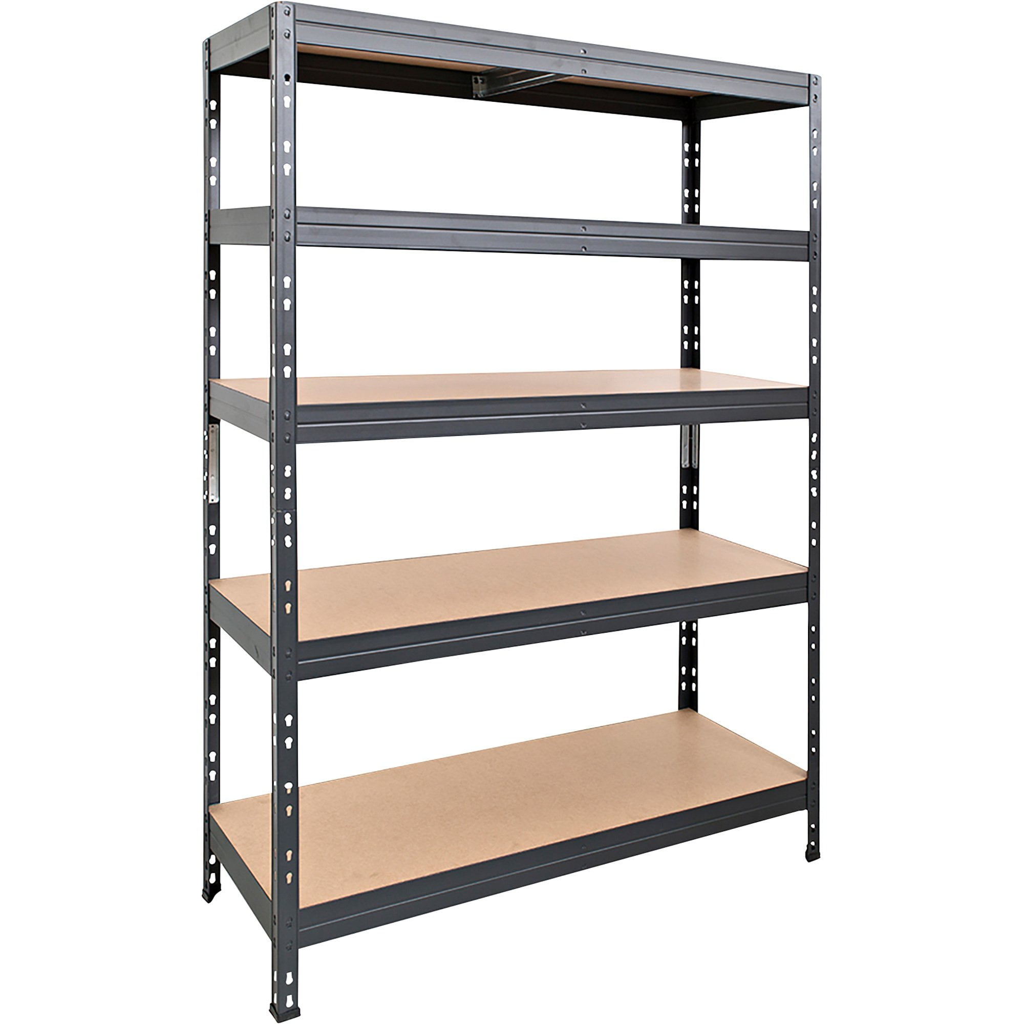 Heavy-Duty Steel and Particle Board 5-Shelf Garage Storage Unit