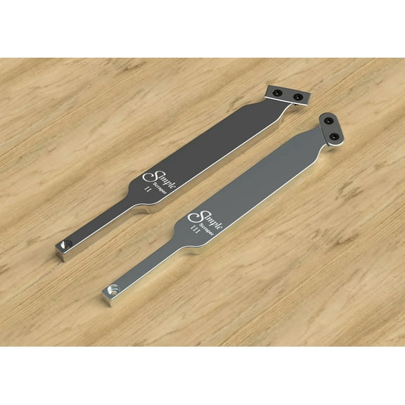 AR Simple Scraper II and III Set with 1 NR Oval and 1 NR Rectangular Cutter