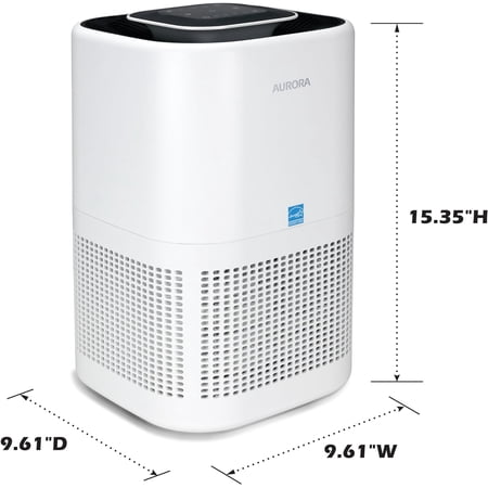 AR100W Purifier for , , Dust, Odors, Pollen, Allergens, and Germs with 3-Stage Purification, Covers to 1,100 ft², Energy certified, White